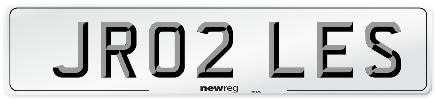 JR02 LES Number Plate from New Reg